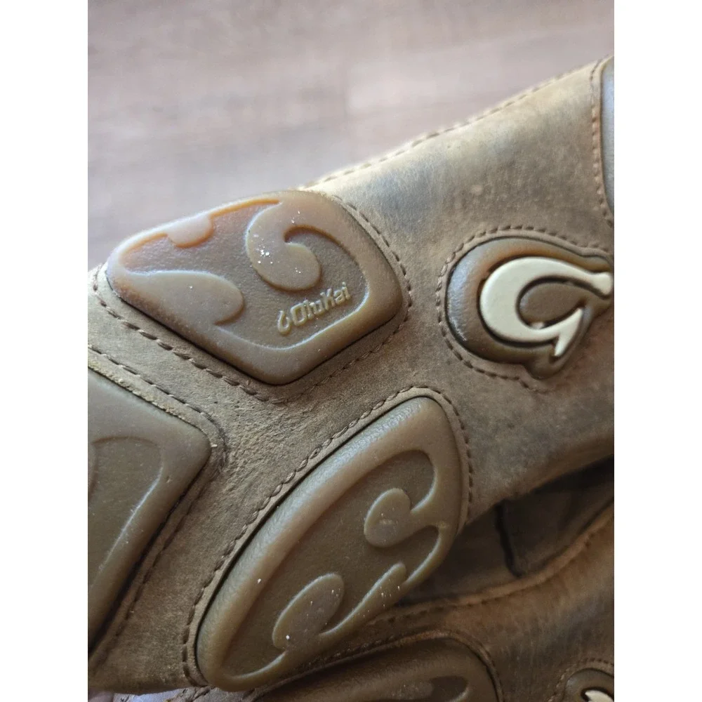 Olukai Kamuela Men's‎ Brown Leather Chukka Boots Size 8.5 Lace Up Comfort Shoes